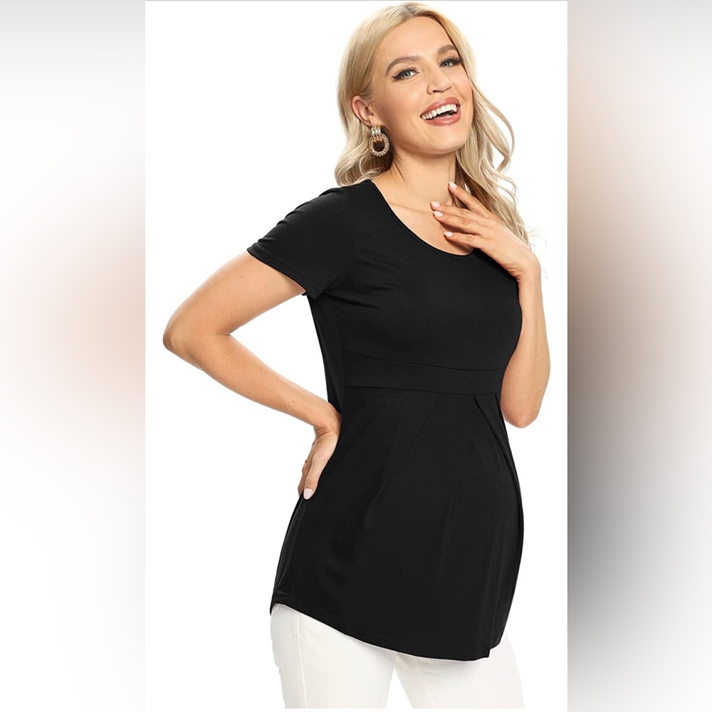 Plus Size Maternity Empire Waist Top
